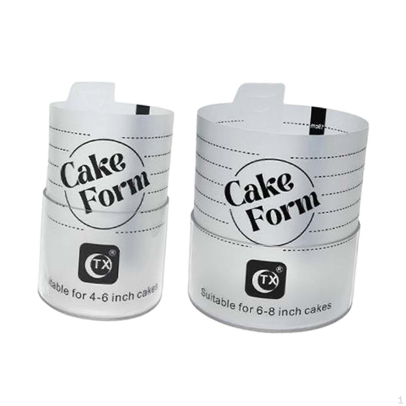 2 Pieces Cake Form Versatile Making Tools for Bakery Kitchen Beginners