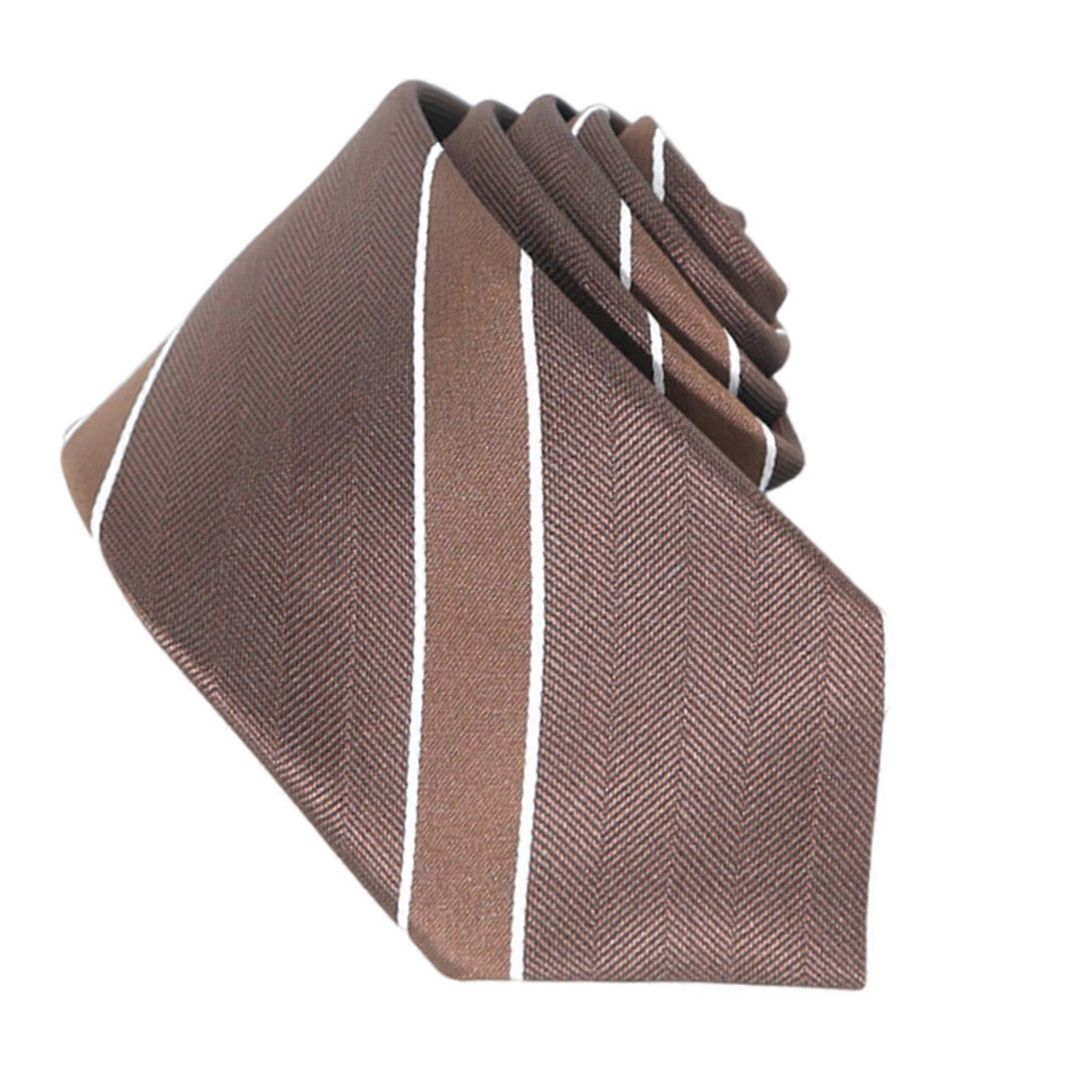 Thin Diagonally Striated Professional Necktie Soft Polyester Component Comfortable Wear For Men Multicolor