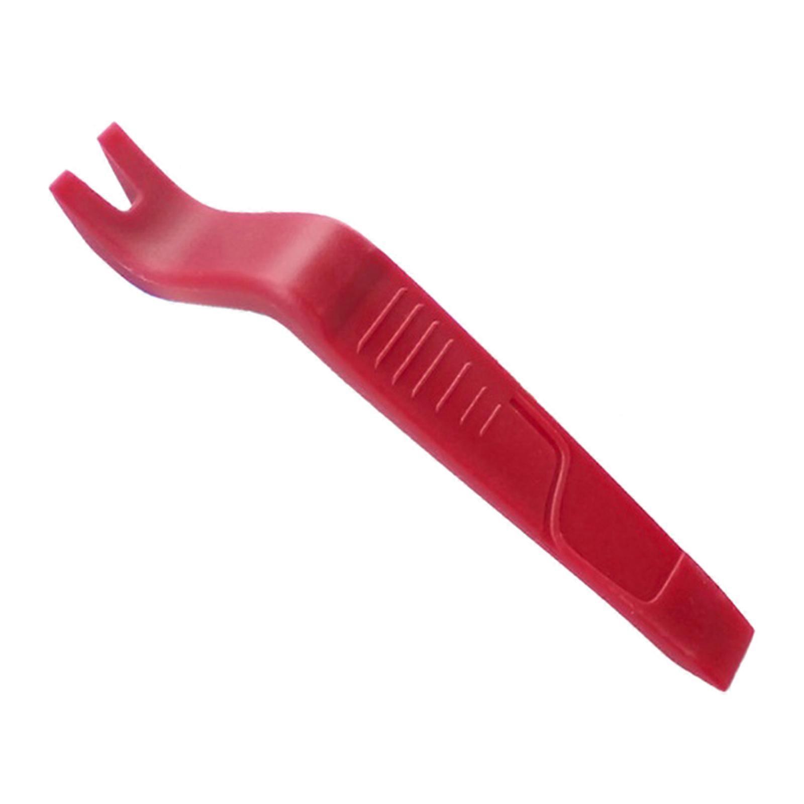 Ergonomic None Scratch Pry Tool For Vehicle Dashboard Disassembly Car Stereo System Installation Universal Lightweight Automotive Accessory  red