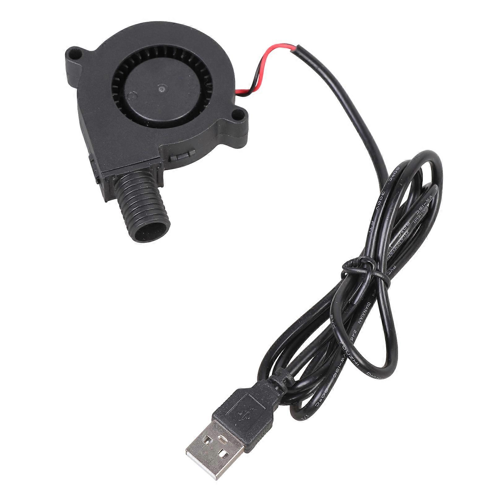 50mm USB Powered Blower Fan 4300RPM For Computer Server 3D Printer Cooling Technical Enthusiasts Plug and Play Operation Multicolor