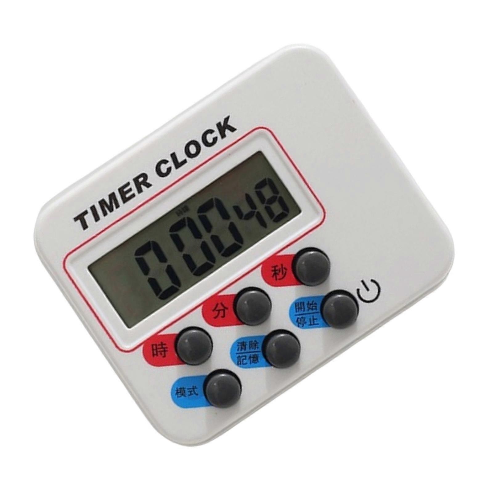 Digital Timer For Baking Learning Activity Shock Resistant Plastic Construction Kitchen Count Down Device Multicolor