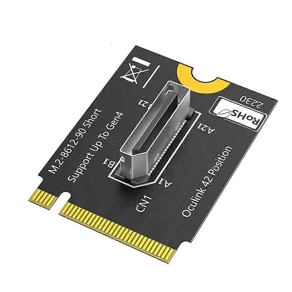 M.2 Nvme Key M to SFF-8612 Adapter, NVMe PCI-E 4.0 X4 to OcuLink SFF-8612 4i Host Adapter for SSD and EGPU B