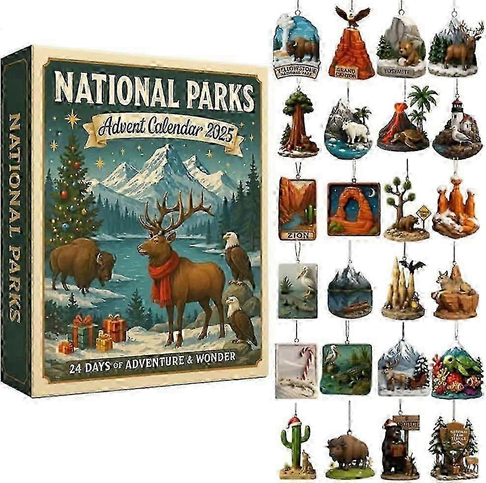 2025 Christmas Advent Calendar Decor Acrylic Non-3D FULL STYLE