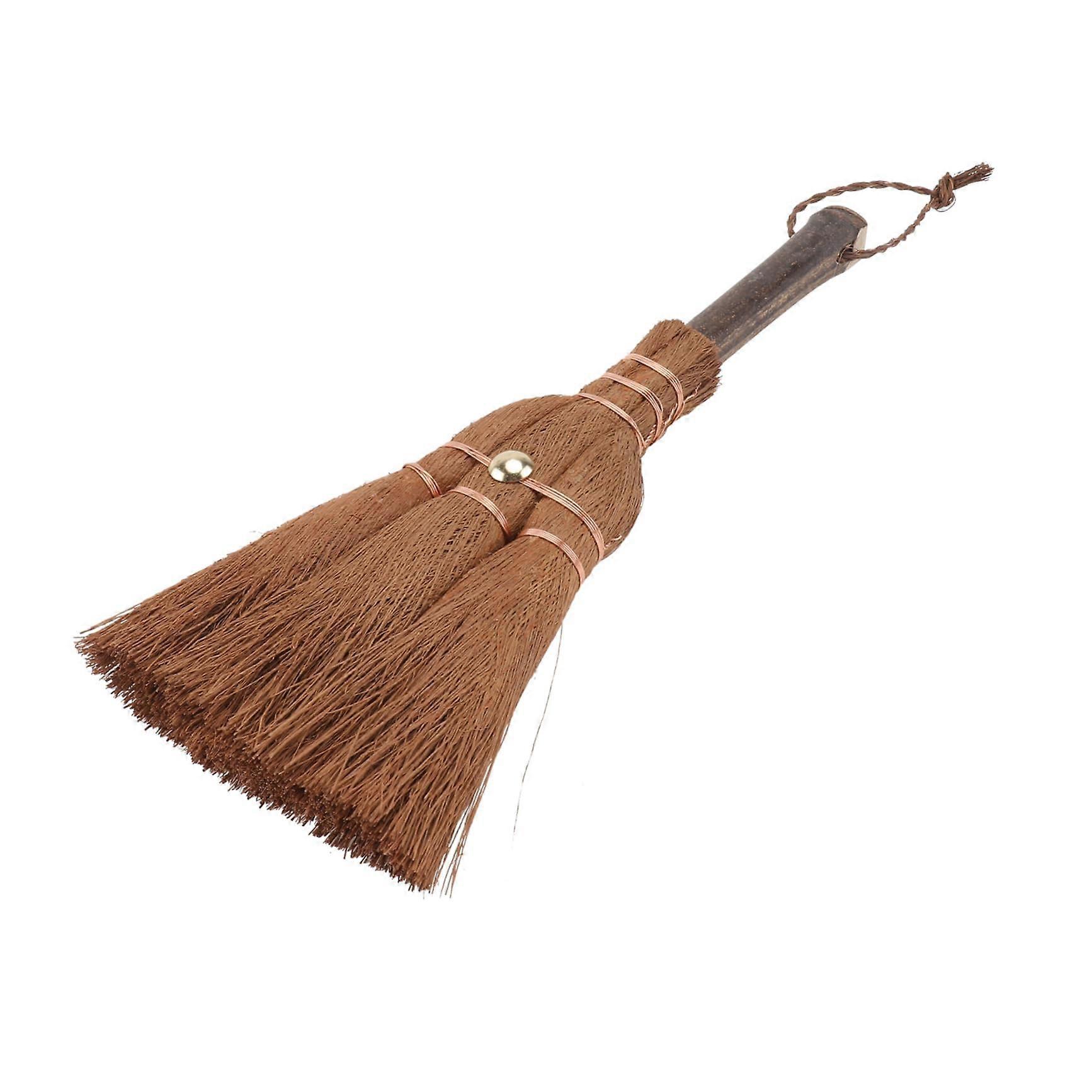 Mini Palm Broom with Lightweight Design for Corner Cleaning, Small Spaces and Tea Ceremony Use