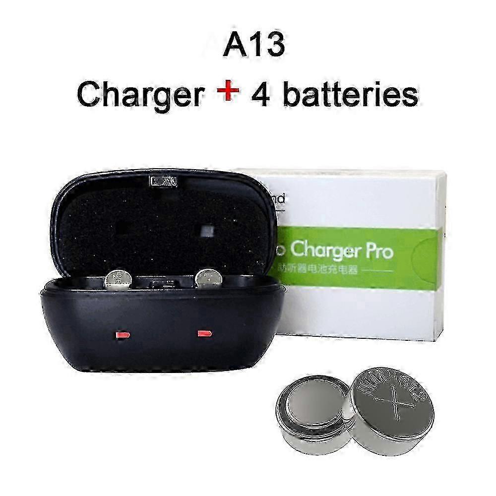 Batterie rechargeable pour appareils auditifs A312 A13 A675 avec kit de charge