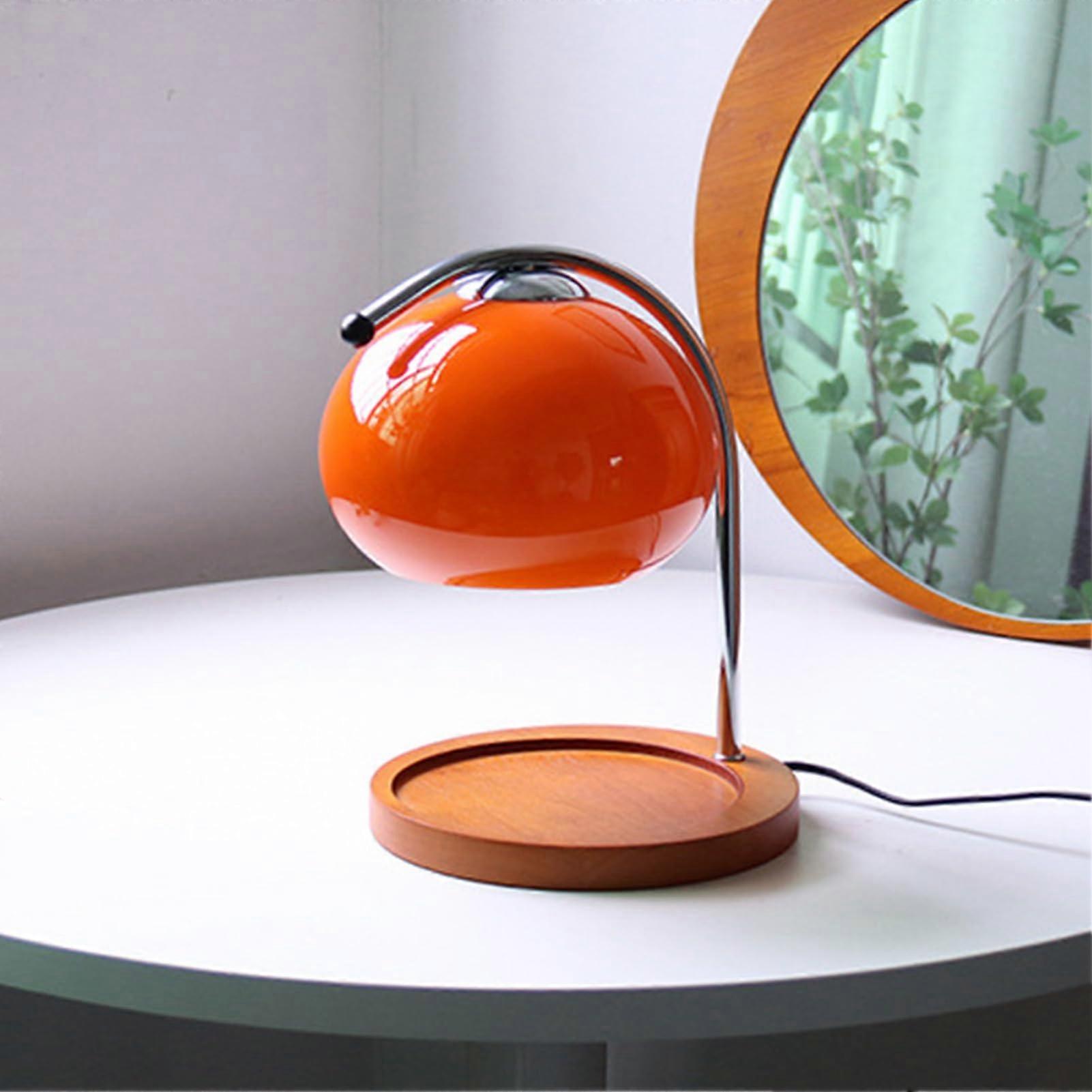 Retro Candle Warmer Lamp with Dimmable Control and Storage Tray for Bedroom or Study Coral