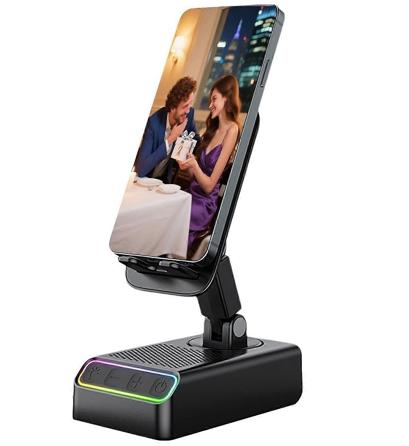 Birthday Gifts for Men,Wireless Induction Audio Bluetooth Speaker Phone Stand Support Phone Charging