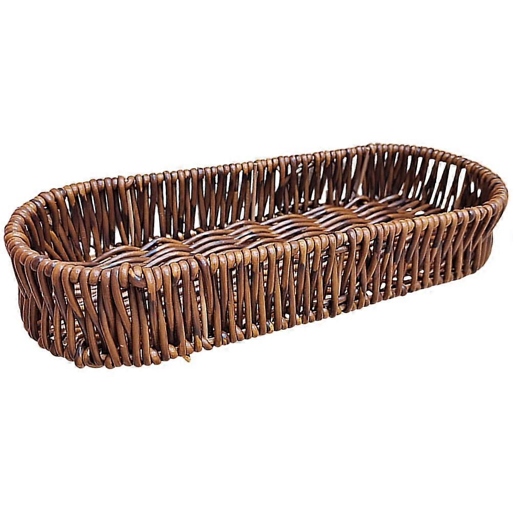 Coffee Bread Basket Rectangular for Serving with Lid 1 Piece Material