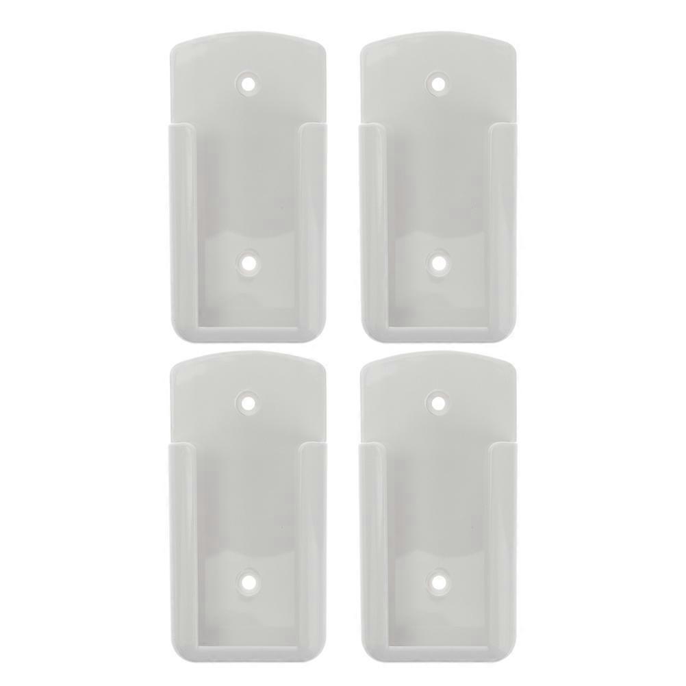 Remote Control Holder for Wall Mount with Adhesive 4Pcs Plastic Storage Box