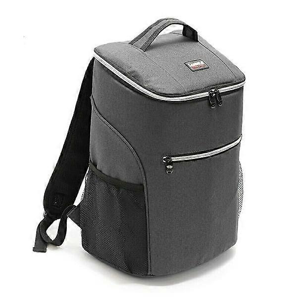 20L Flexible Cooler Backpack with Extra Space Gray gray one size