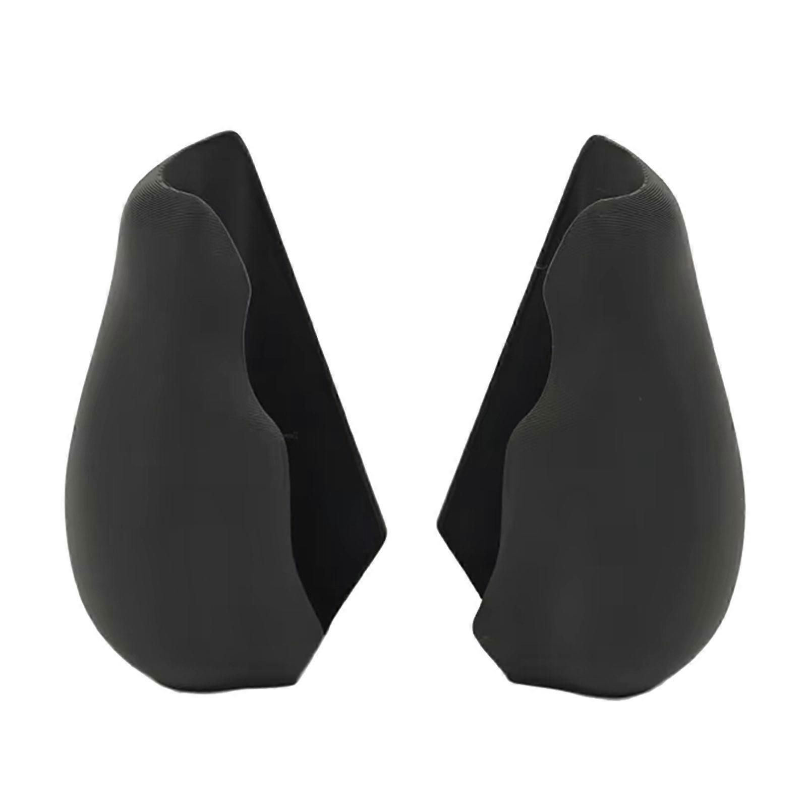 2pcs Ergonomic Handle Protective Shell Case Grip Cover for ROG Gamepad Grip Protector Shockproof Quick Installation  Black