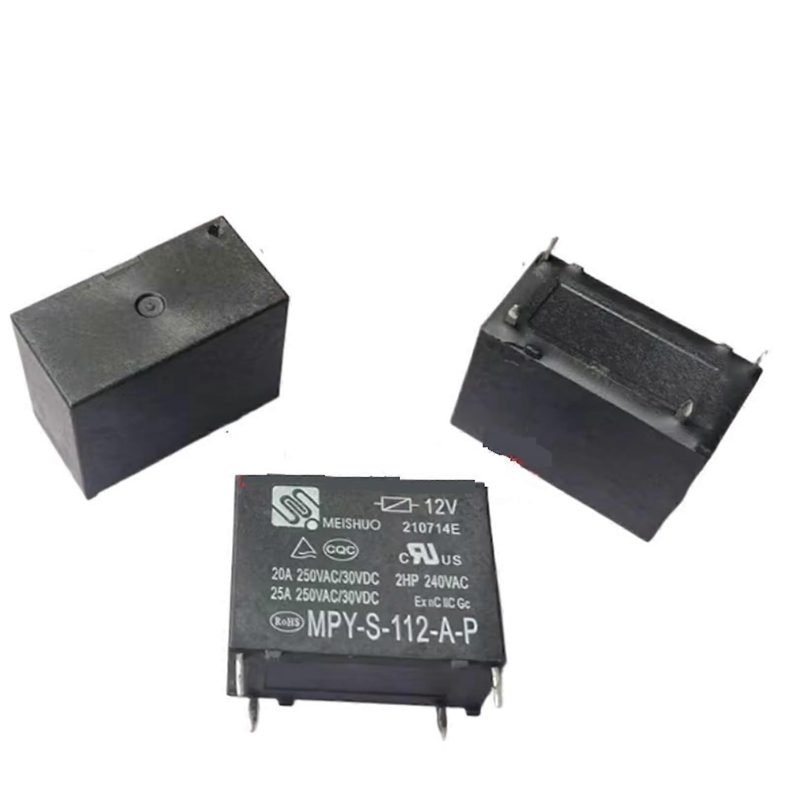 Relay 12V 25A 4 Pin MPYS112AP for HVAC Water Heater Motor Pump Reliable Circuit Control