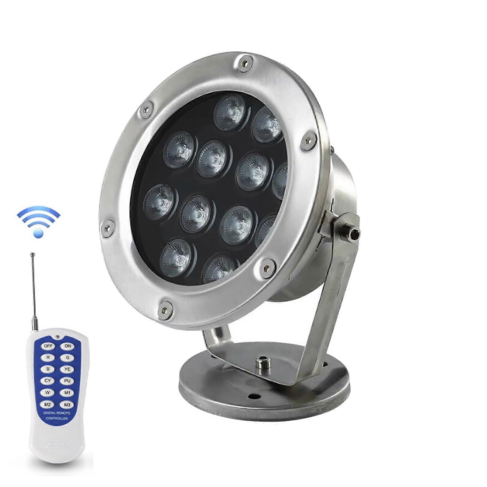 Underwater LED Pool Light RGB Color Changing IP68 Waterproof 24V Fountain Spotlight 6W