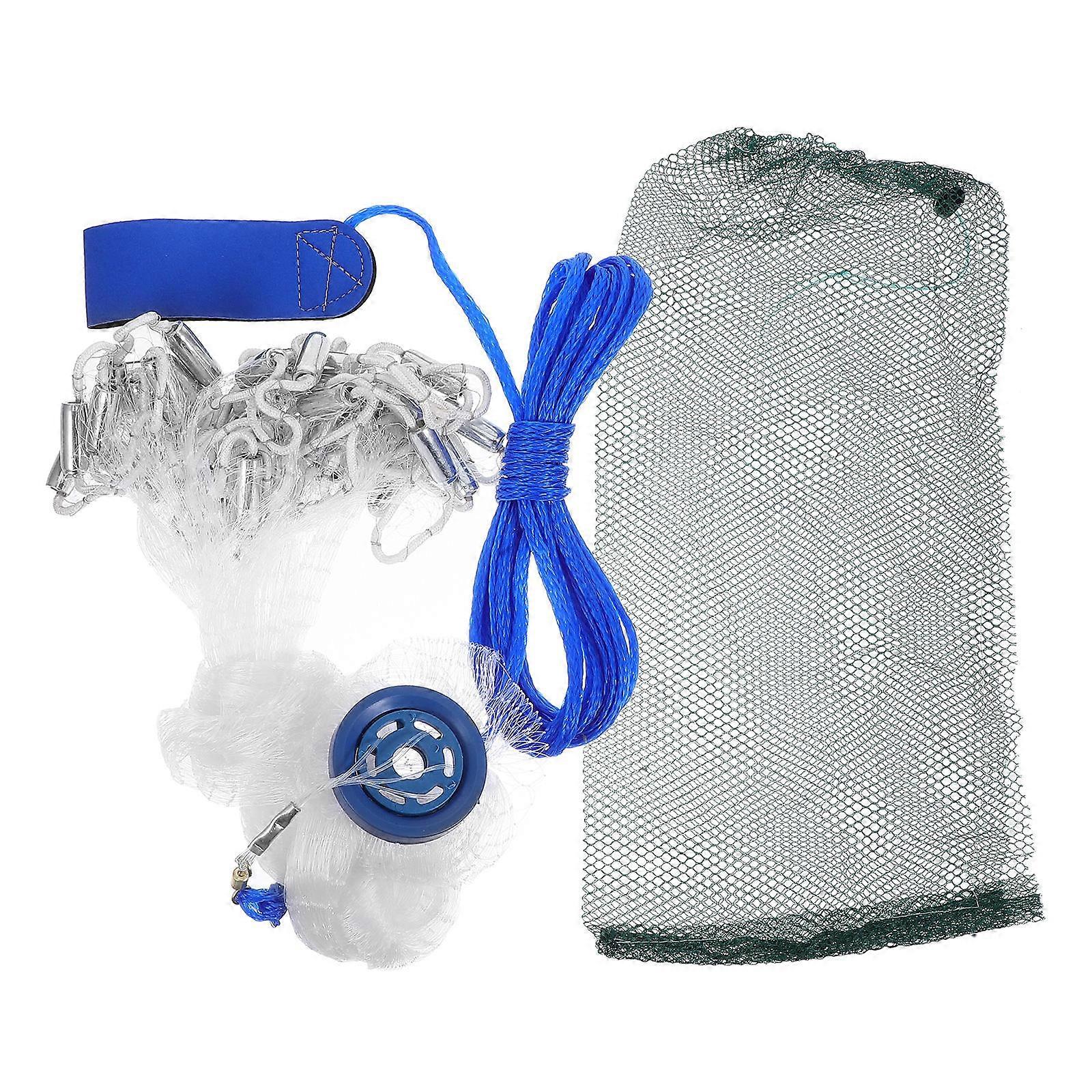 Casting Fishing Net Hand Throw for Bait Trap 1.5m with Durable Materials