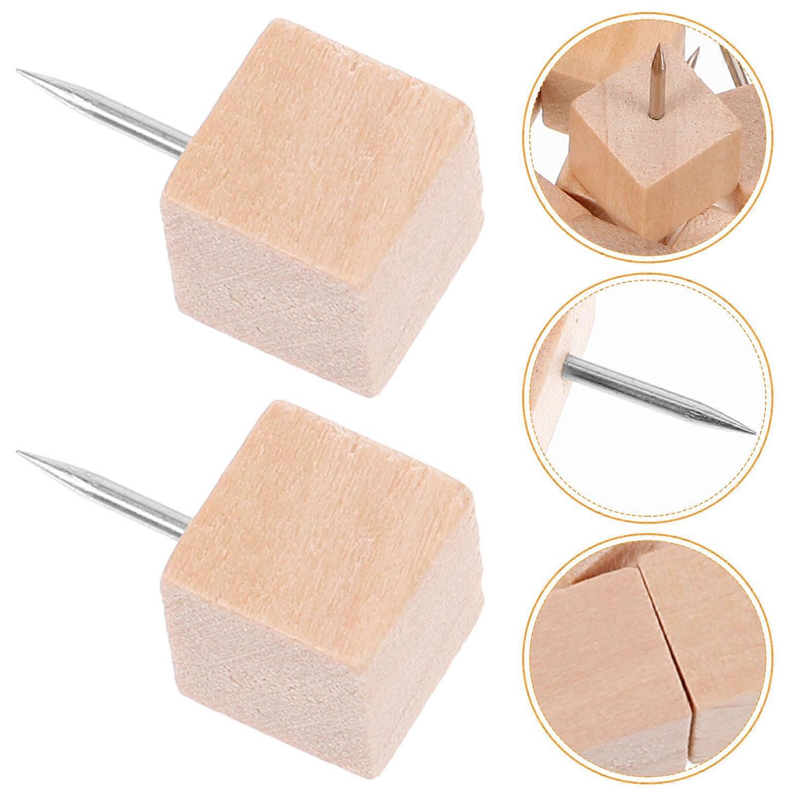 Wooden Thumb Tacks for Office Holding 400Pcs Assorted Color Push Pins