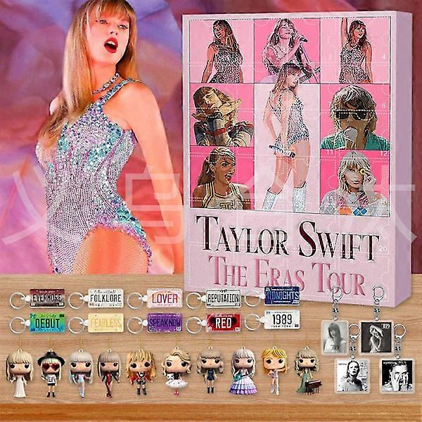 New Taylor Swift Advent Calendar with 24 dolls and key chains - surprise blind box Taylor 2 Taylor 2 Three-dimensional [doll]