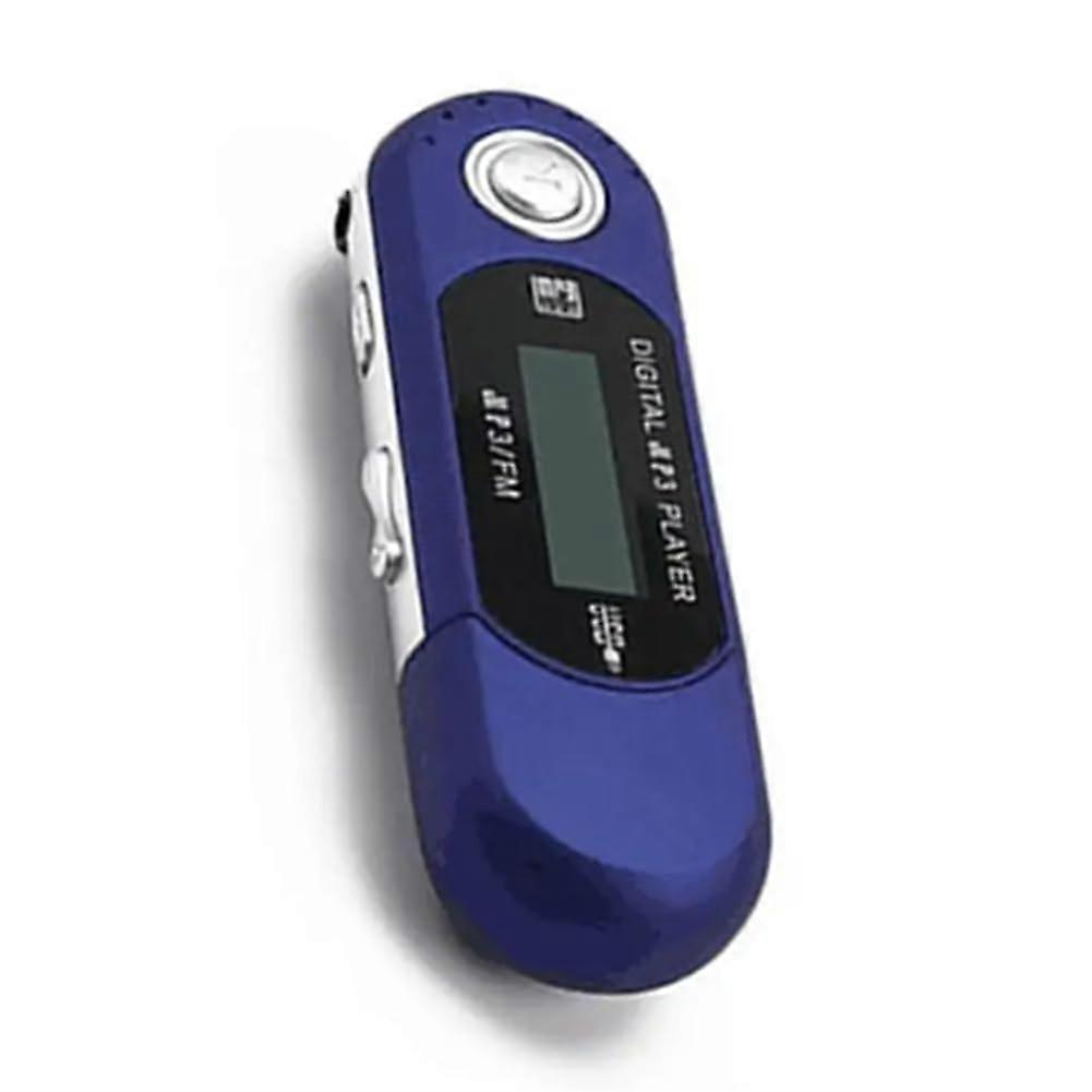 Mini MP3 Player USB 2.0 Small Flash Drive with LCD Display, 3.5mm Audio Jack, Multilanguage Support, Automatic Shutdown
