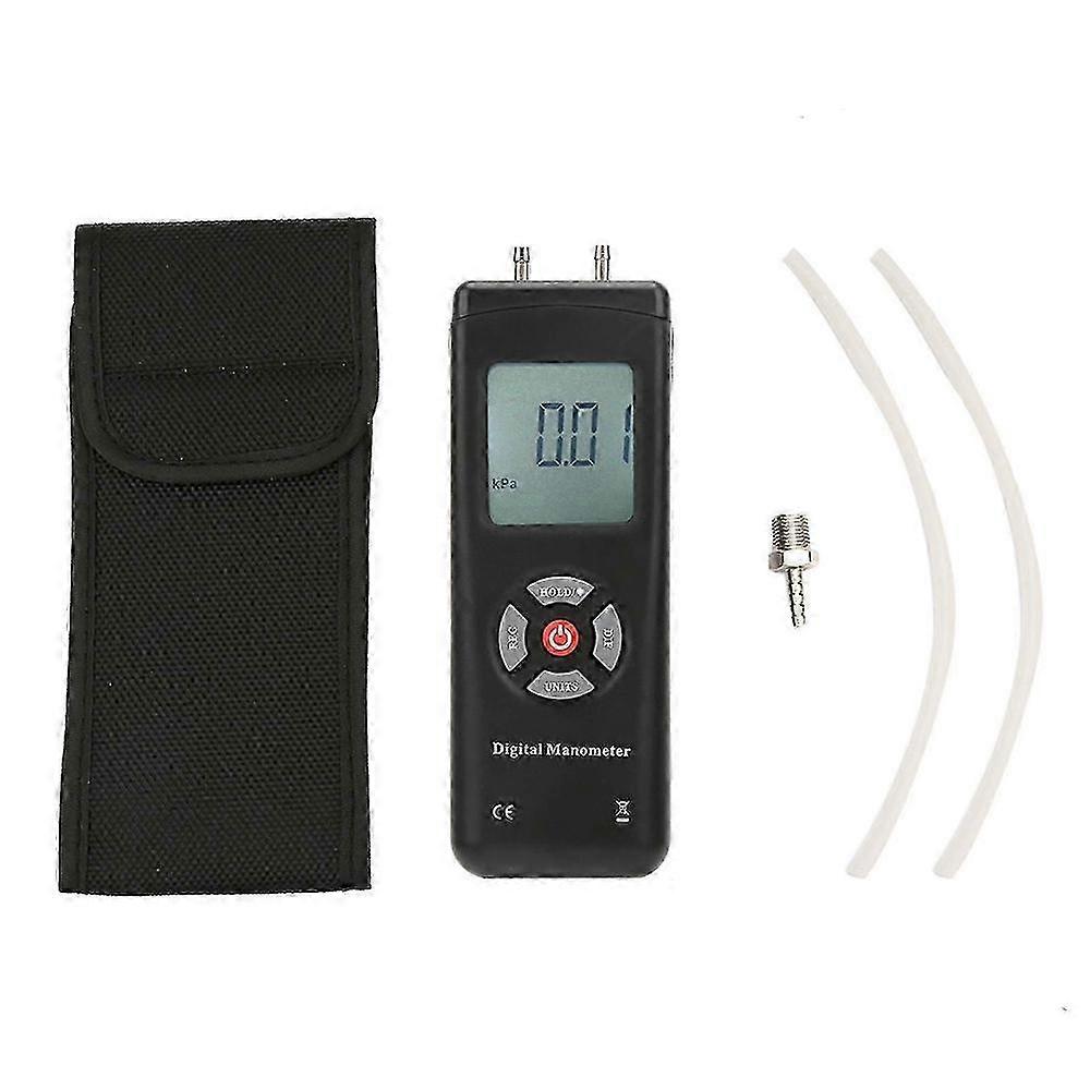 TL100 Handheld Digital Differential Pressure Gauge Meter with 11 Units, Data Logging & Backlit
