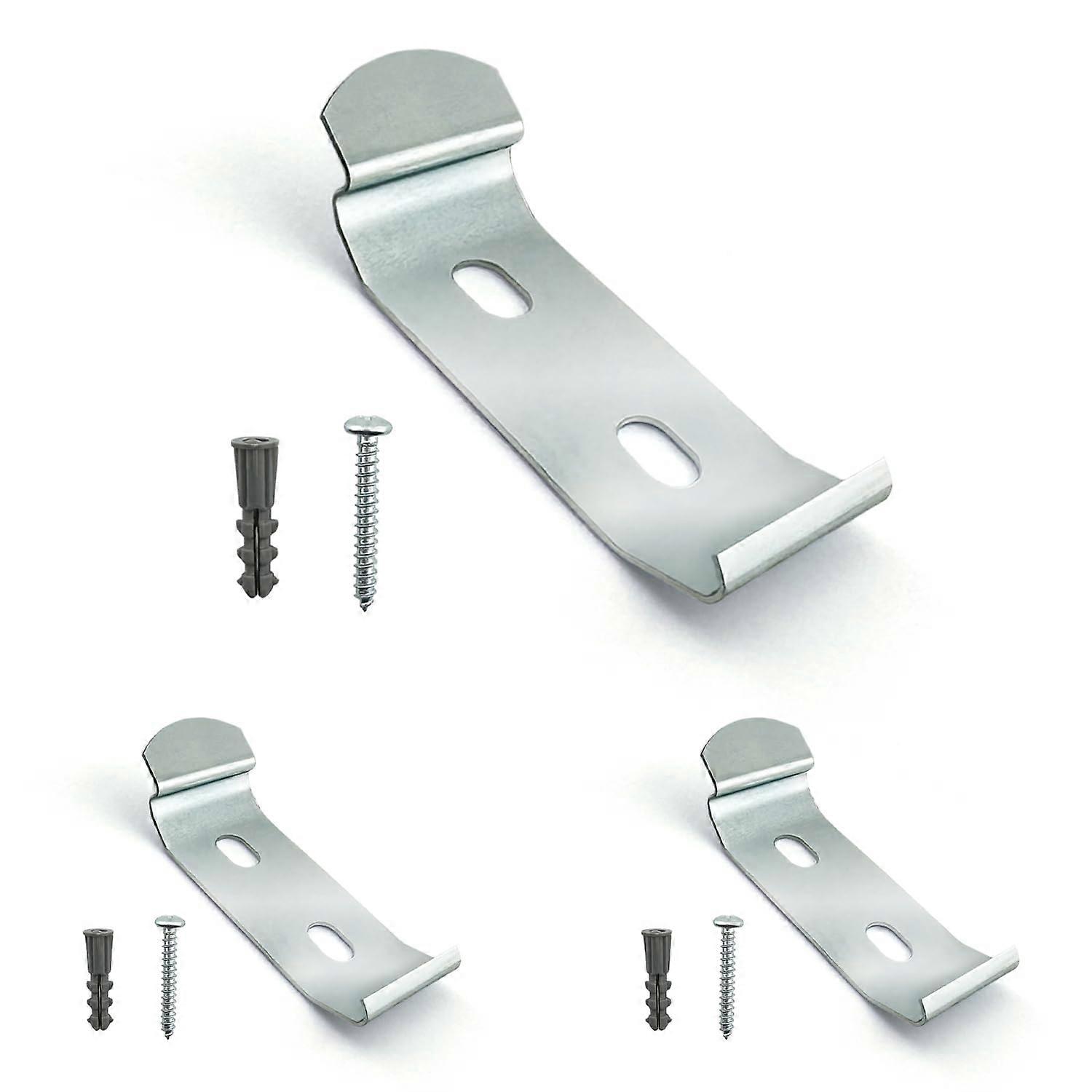 Vertical Blind Bracket Clips for 115/16 Inch Headrail with Screws and Plugs, 3 Pack Replacement