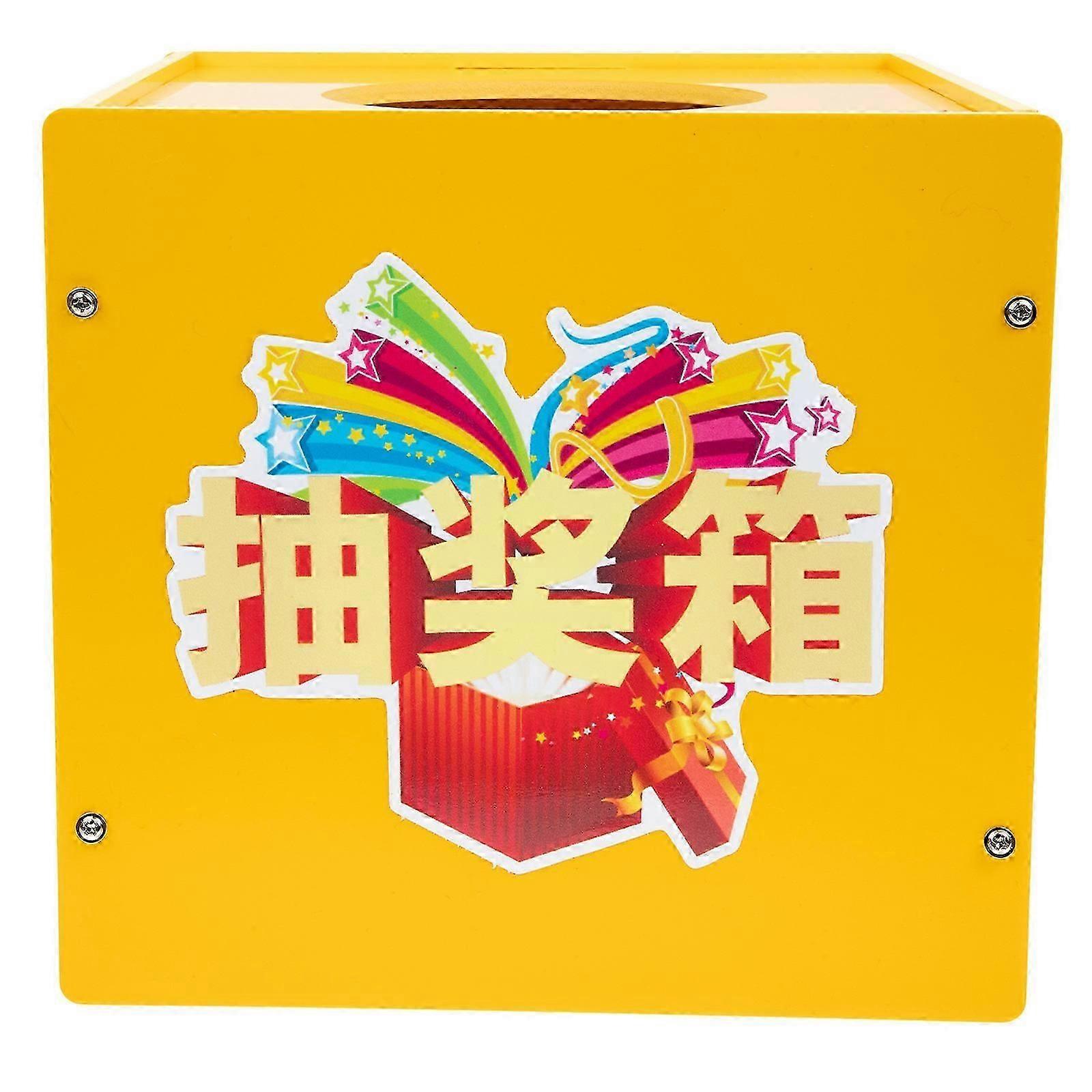 Golden Box PVC Square Raffle Storage Box for Party