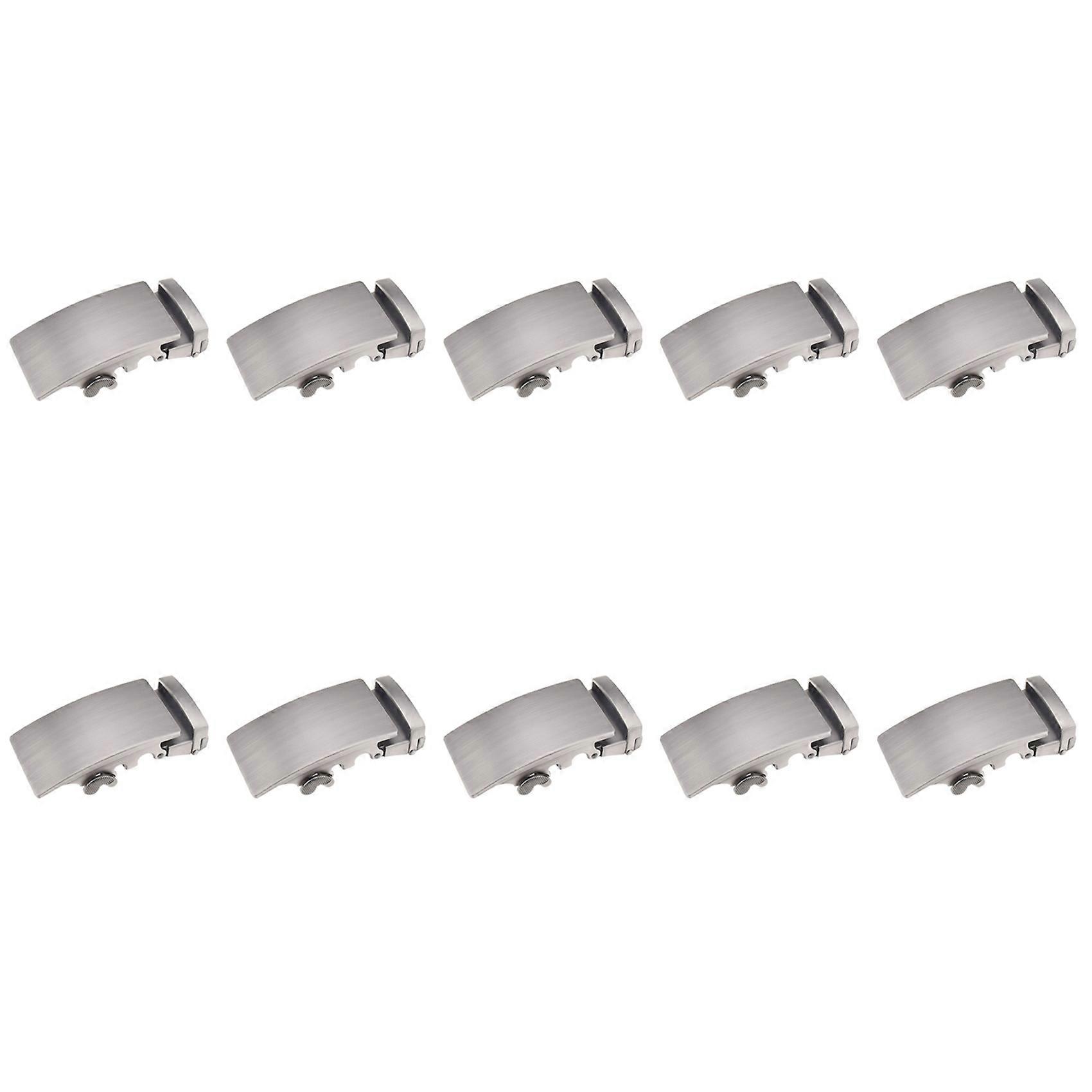 10X Men'S Solid Buckle Automatic Ratchet Leather Belt Buckle