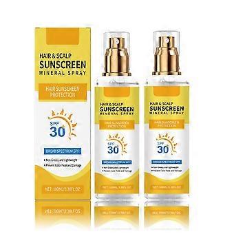 Hair Sunscreen Spray SPF 30 UV Protection for Hair and Scalp, Prevents Color Fading, Lightweight