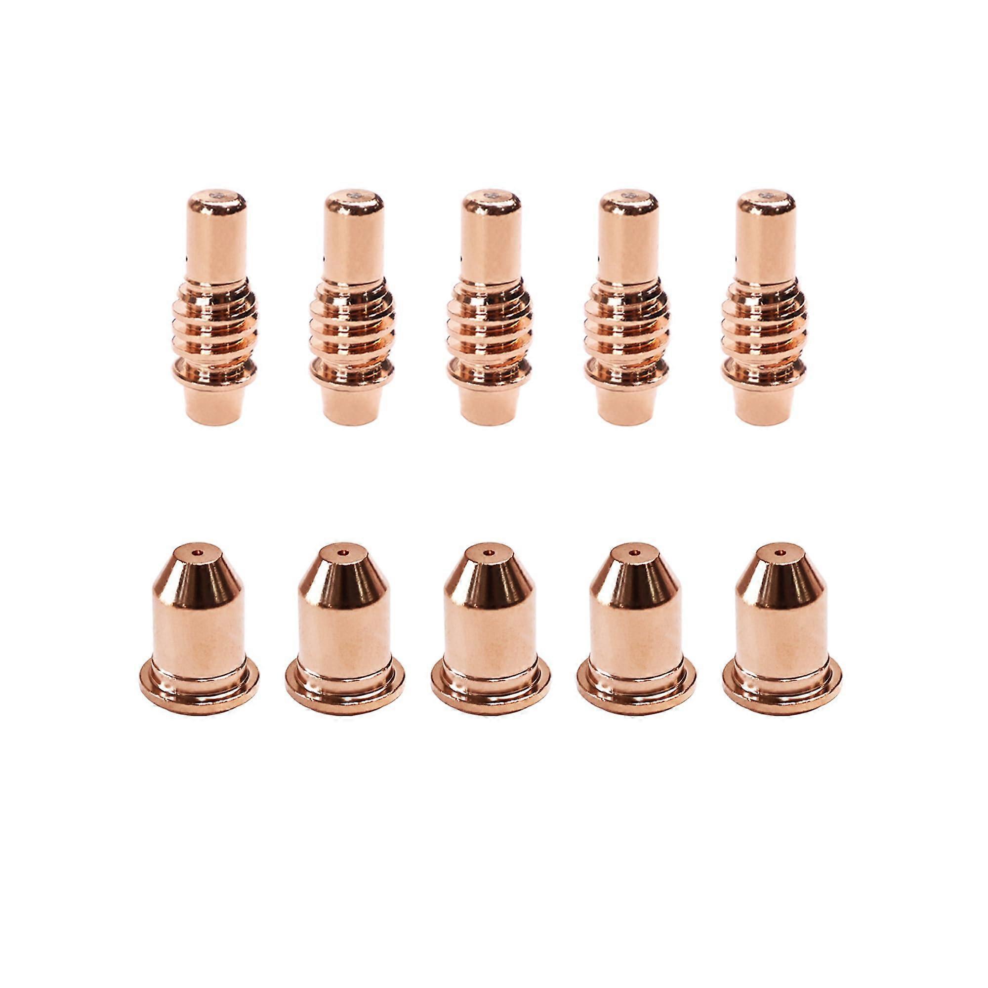 Plasma Cutter Consumables 65A Tips and Electrodes for Harbor Freight Titanium TIPC65 Torch 10PC