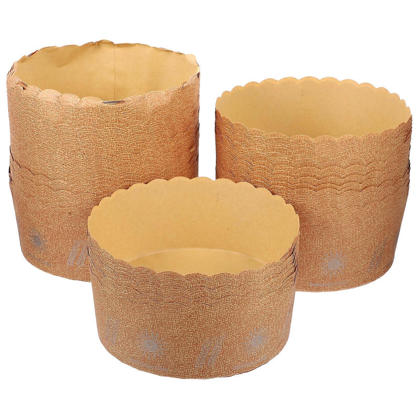 Brown Cake Baking Cups for Baking 100Pcs Paper Cupcake Wrappers