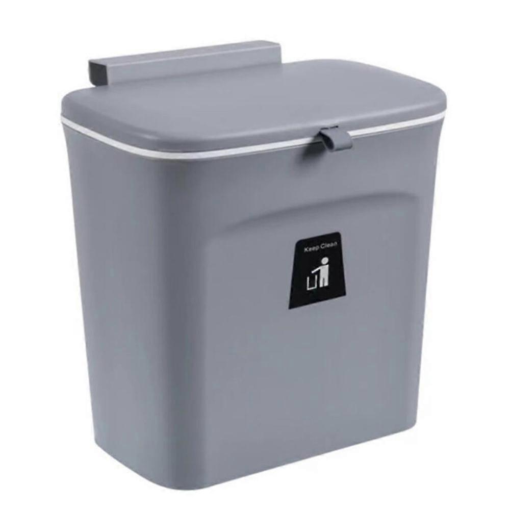 Cabinet Trash Can Wall Garbage Bin with Lid for Garbage