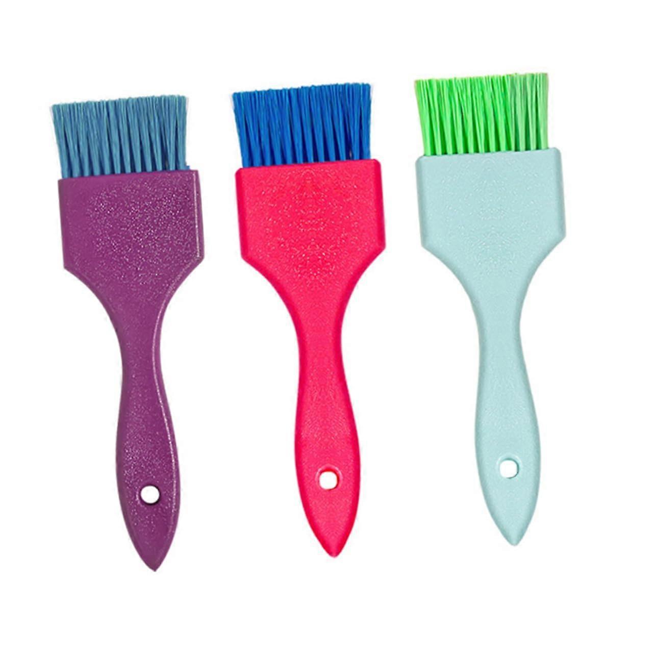 3pcs Professional Hair Dye Brush Set for Precise Coloring with EasyClean Bristles