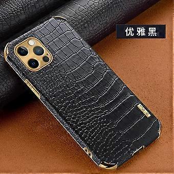 Case For Iphone 13 Black Single Case Pu Crocodile Leather Soft Ring Holder Full Package No2344