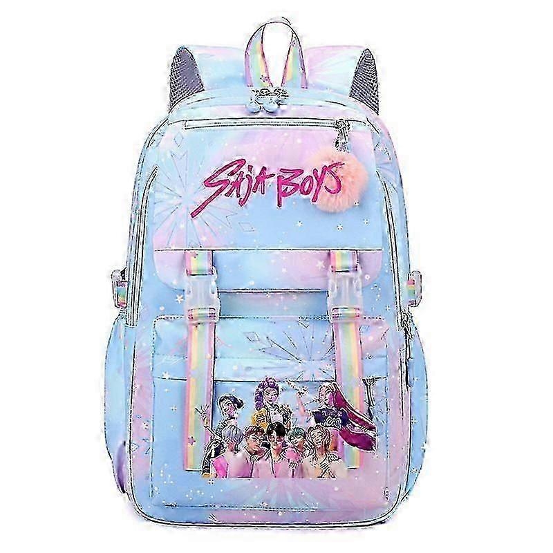 KPop Demon Hunters Print Backpack Students Schoolbag _c A