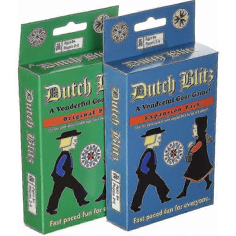 Dutch Blitz Card Game Basic Dutch Blitz Party Board Game Card Green Box 26-27s