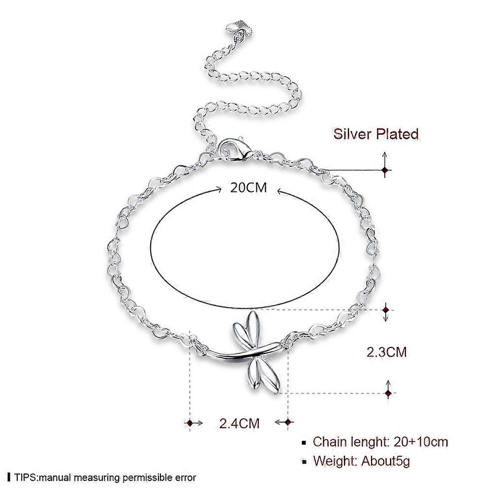 Durable Silver Anklet with Butterfly Pattern Adjustable Ankle Chain for Women Lightweight and