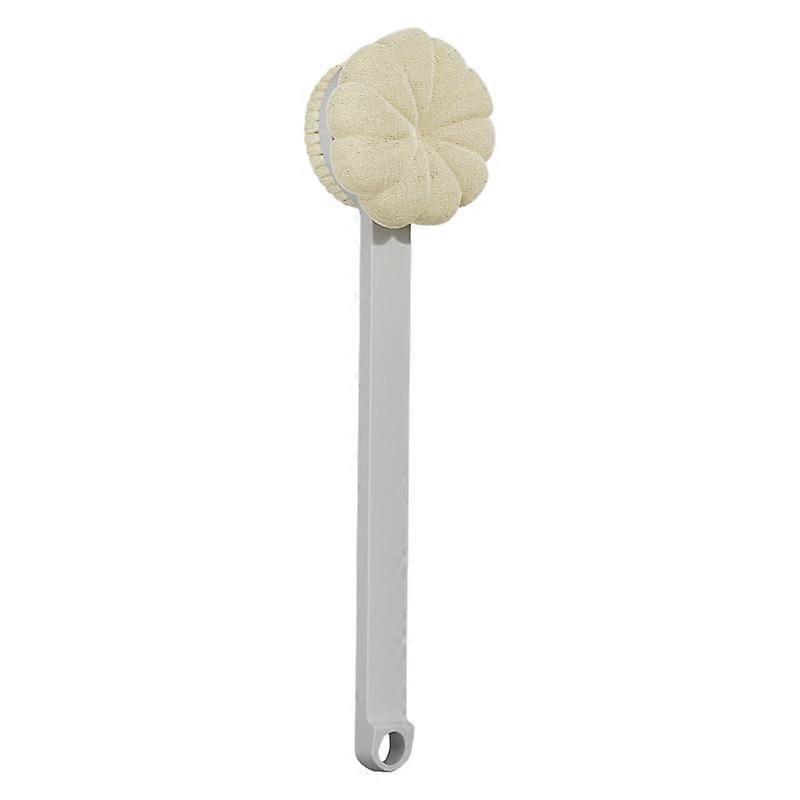 Bath Brush with ExtraLong Handle and DualSided Bristles, Back Scrubber for Shower Body Cleansing