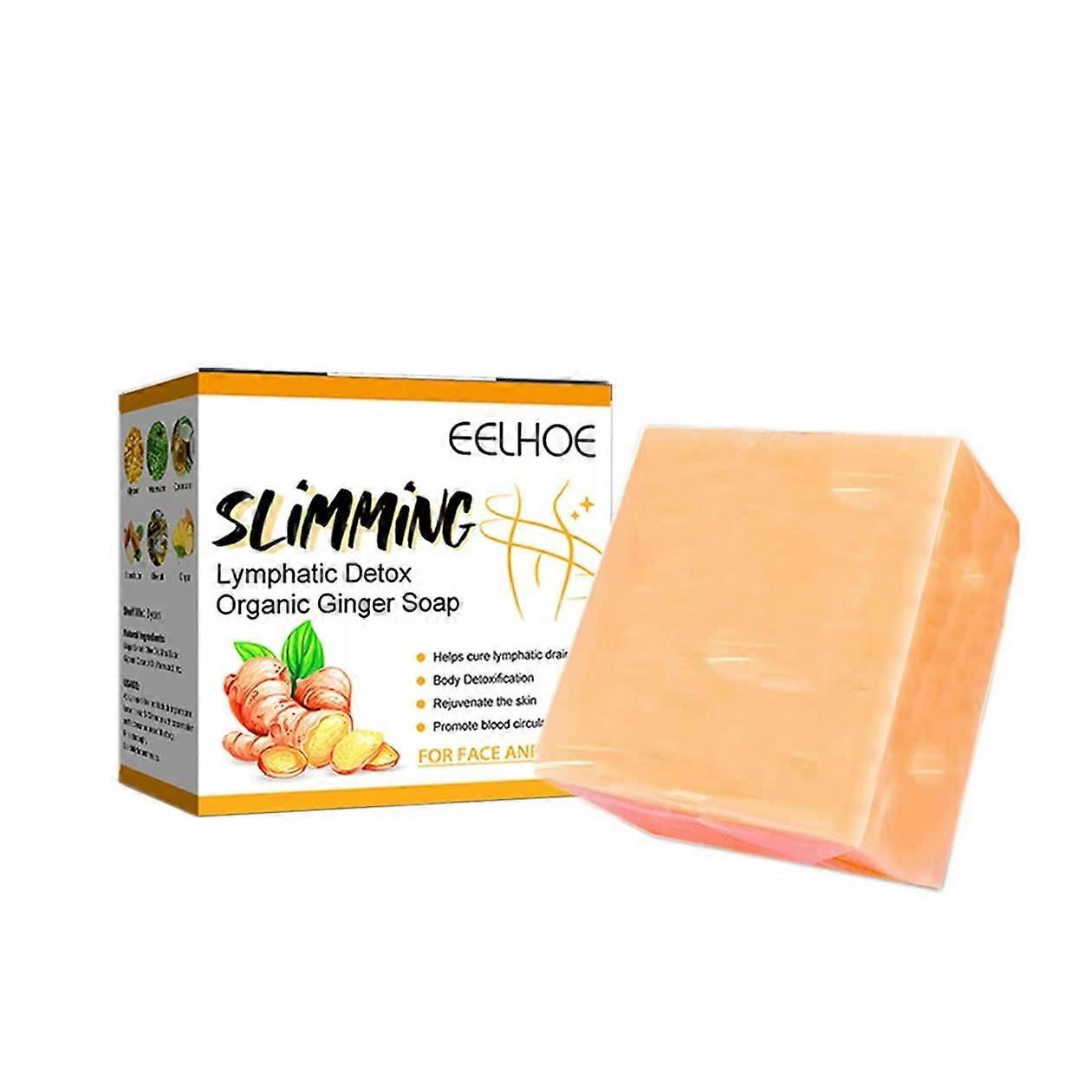 Ginger Soap Set Organic Handmade Moisturizing Bar for Bath and Massage Deep Hydration 4PC