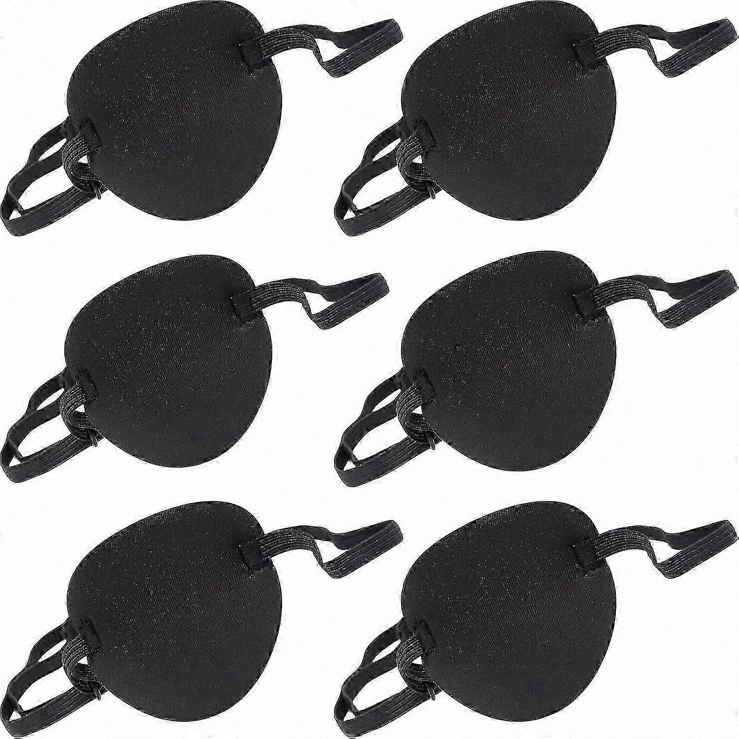 6-Pack Adjustable Eye Patch with Buckle for Adults and Kids
