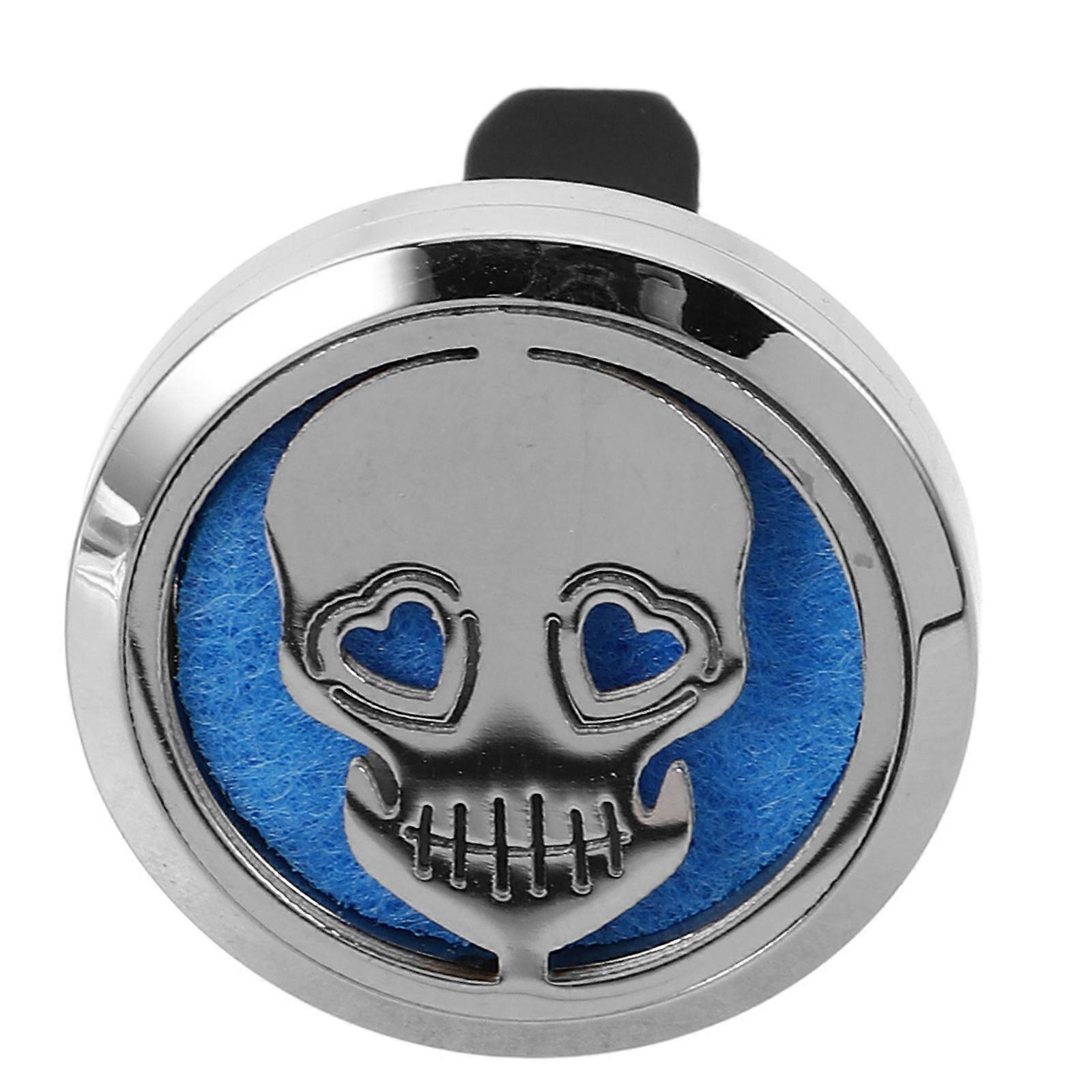 Car Vent Diffuser Clip Skull Pattern for Air Outlet 4Pcs Automotive Interior Decor