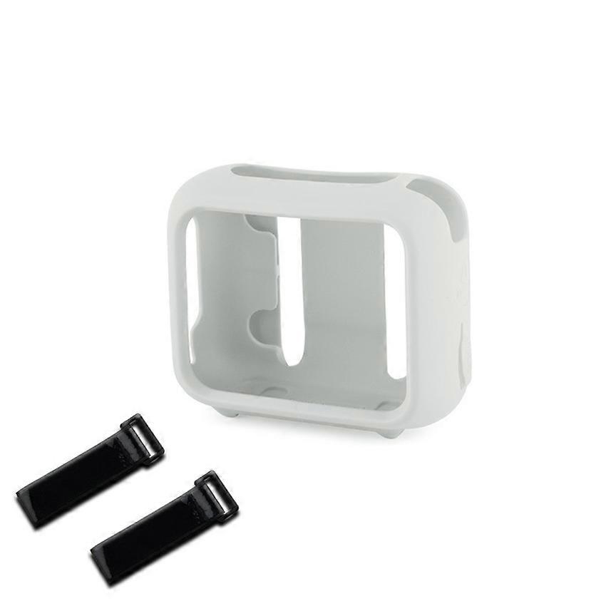 for JBL GO4 Silicone Protective Case Portable Speaker Case with Secure Strap Mount Gray