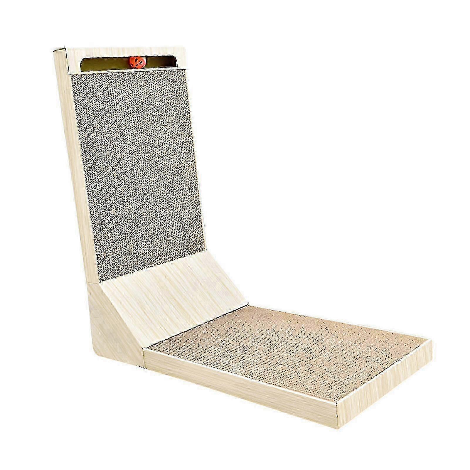 Multipurpose Indoor Cat Scratcher - L Shape Corrugated Paper Board for Interactive Fun