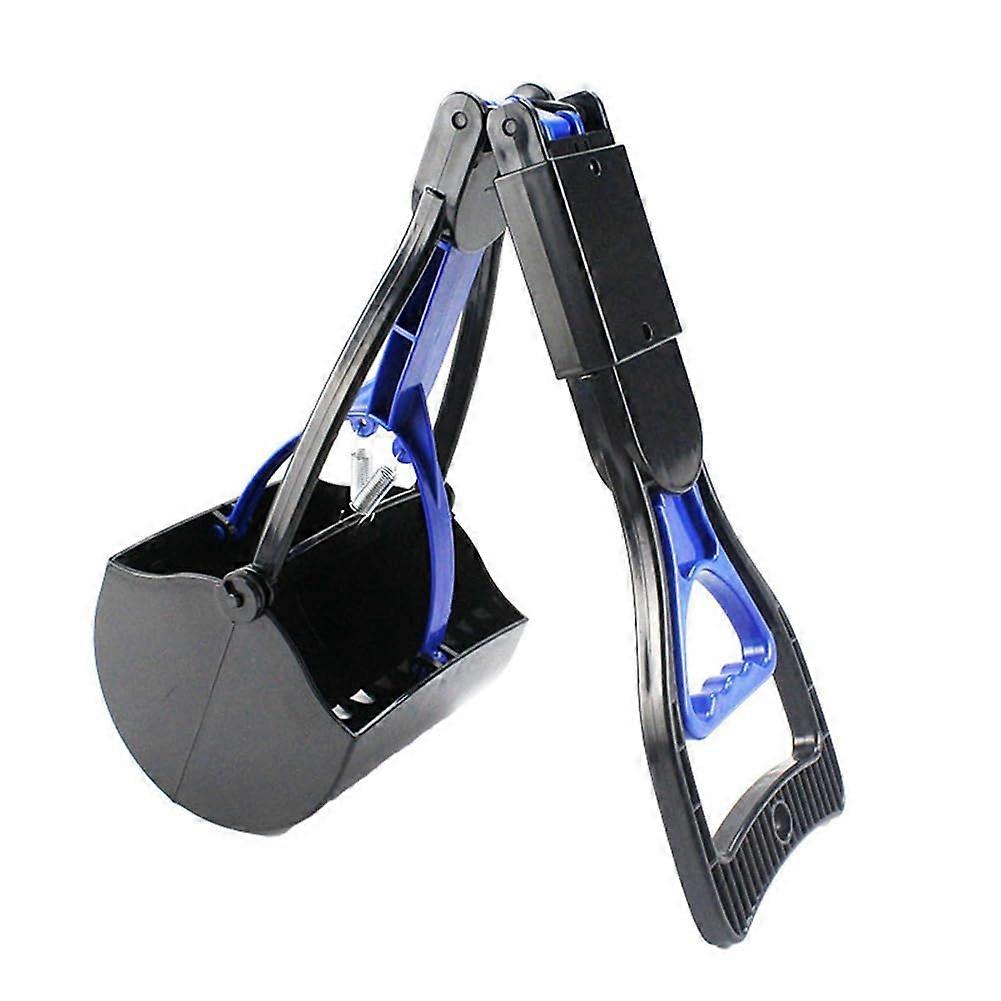 Dog Poop Scooper with Long Handle,  Strength Material, Spring Assisted Grip for Pets