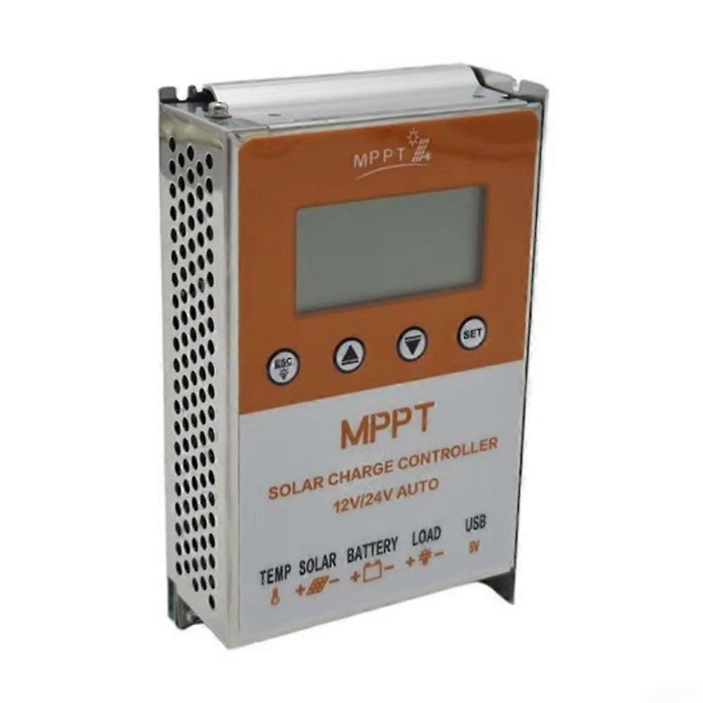MPPT Solar Charge Controller 10A 20A 12V 24V with LCD Display Dual USB and Automatic Voltage Detection