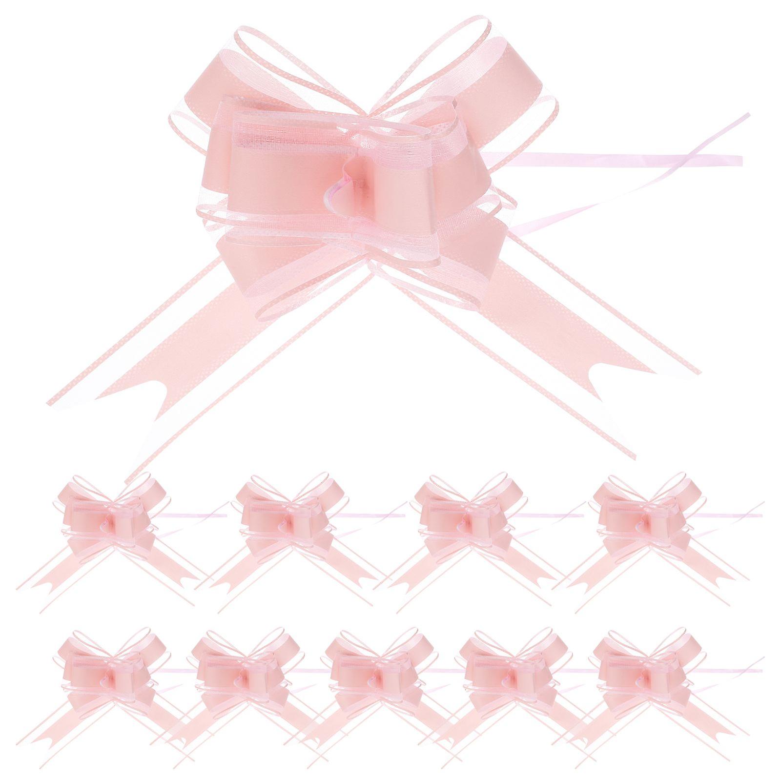10Pcs Large Pull Bows Wedding  Pull Bows Decor Indoor Outdoor Pull Bows Wreath Decor