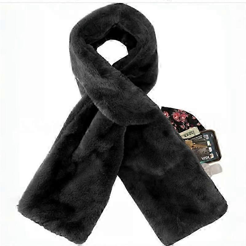 Scarf with Hidden Zipper Pocketo