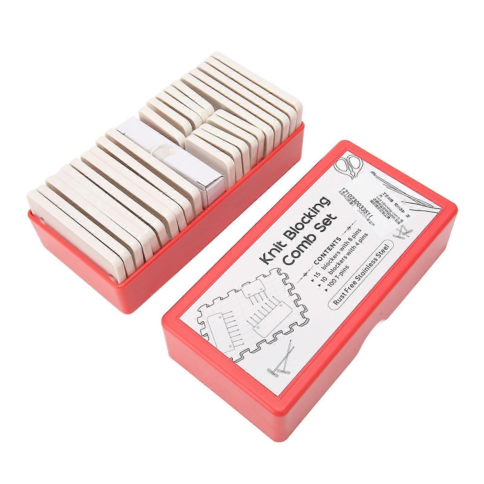 Knitting Blocking Comb Set, Time-Saving Blocking Pin for Crochet Sewing Projects