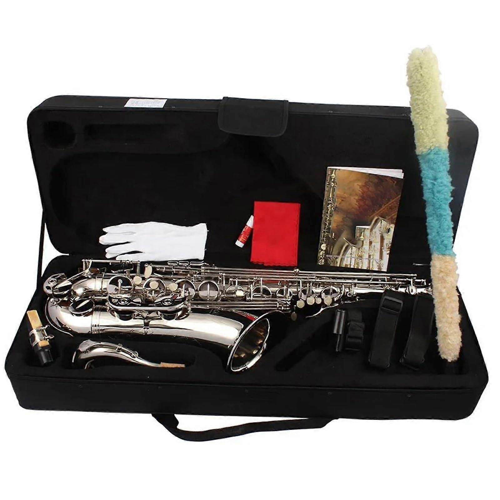 Professional Tenor Saxophone Bb Brass with Case, Playready Setup, Accurate Intonation, Smooth Keys