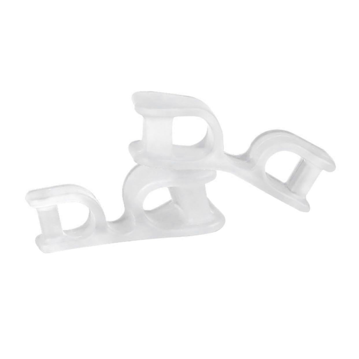 Toe Separators for Overlapping Toes, Soft SEBS Bunion Corrector with Toe Alignment Support and Cushioning