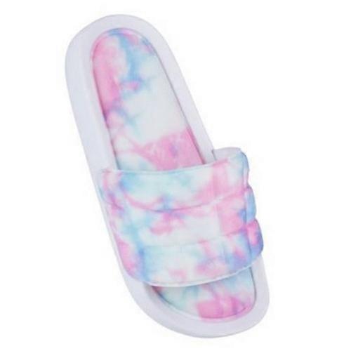 Sandrocks Jenter Quilted Tie-Dye Sliders