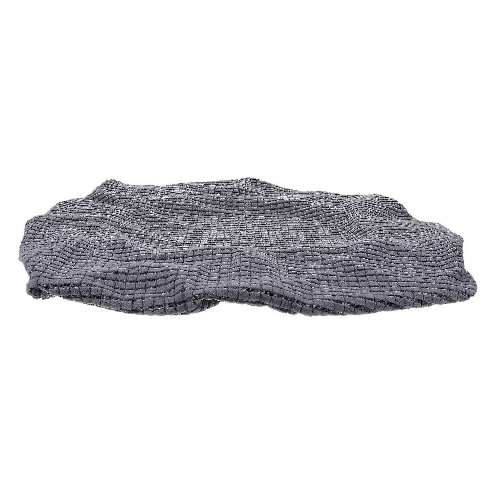 Chair Seat Protector Elastic Seat Cover for Chairs 2Pcs Grey Polyester