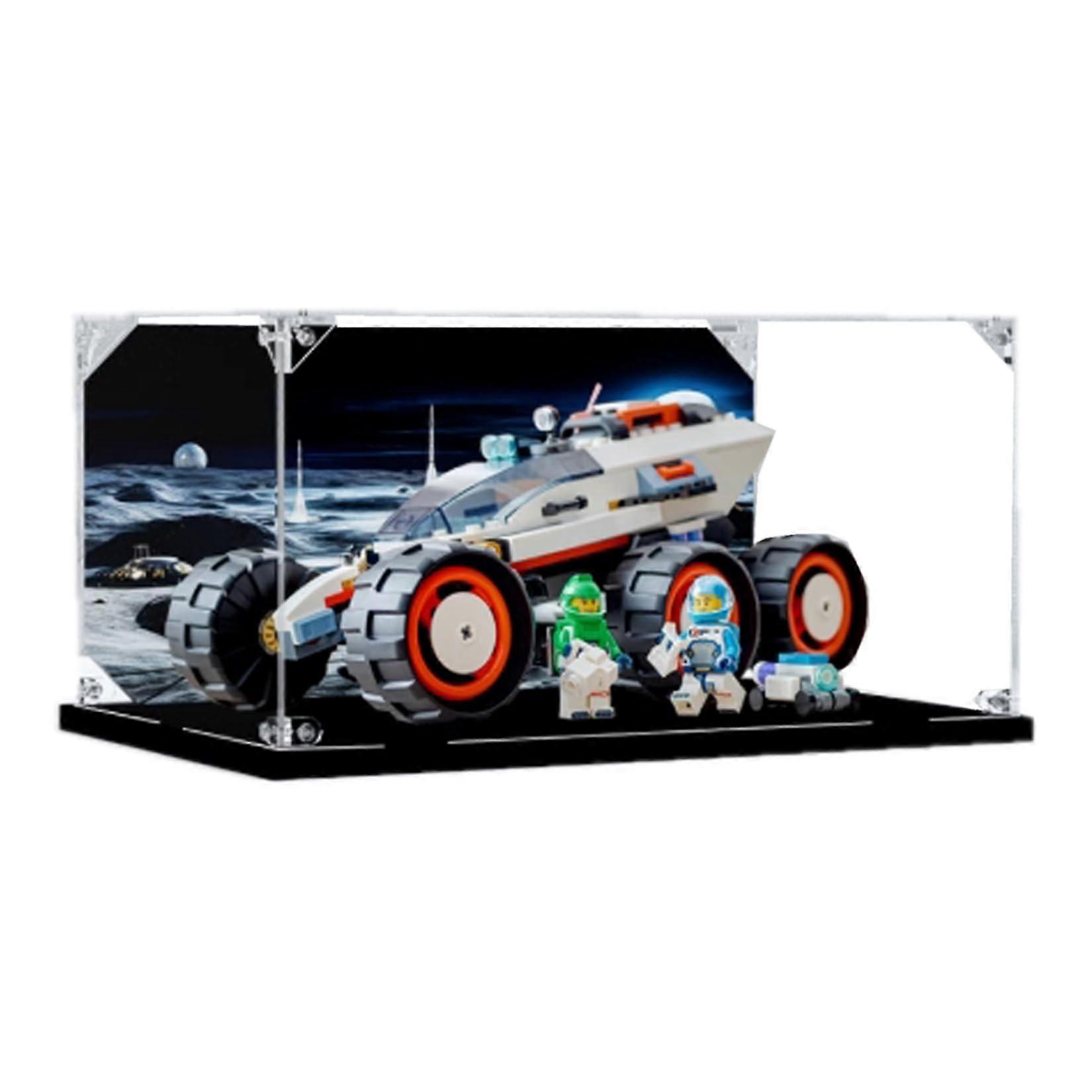 Acrylic Display Case Compatible with  60431 Space Probe Model, Clear Dustproof Box with UV Protection, Style A